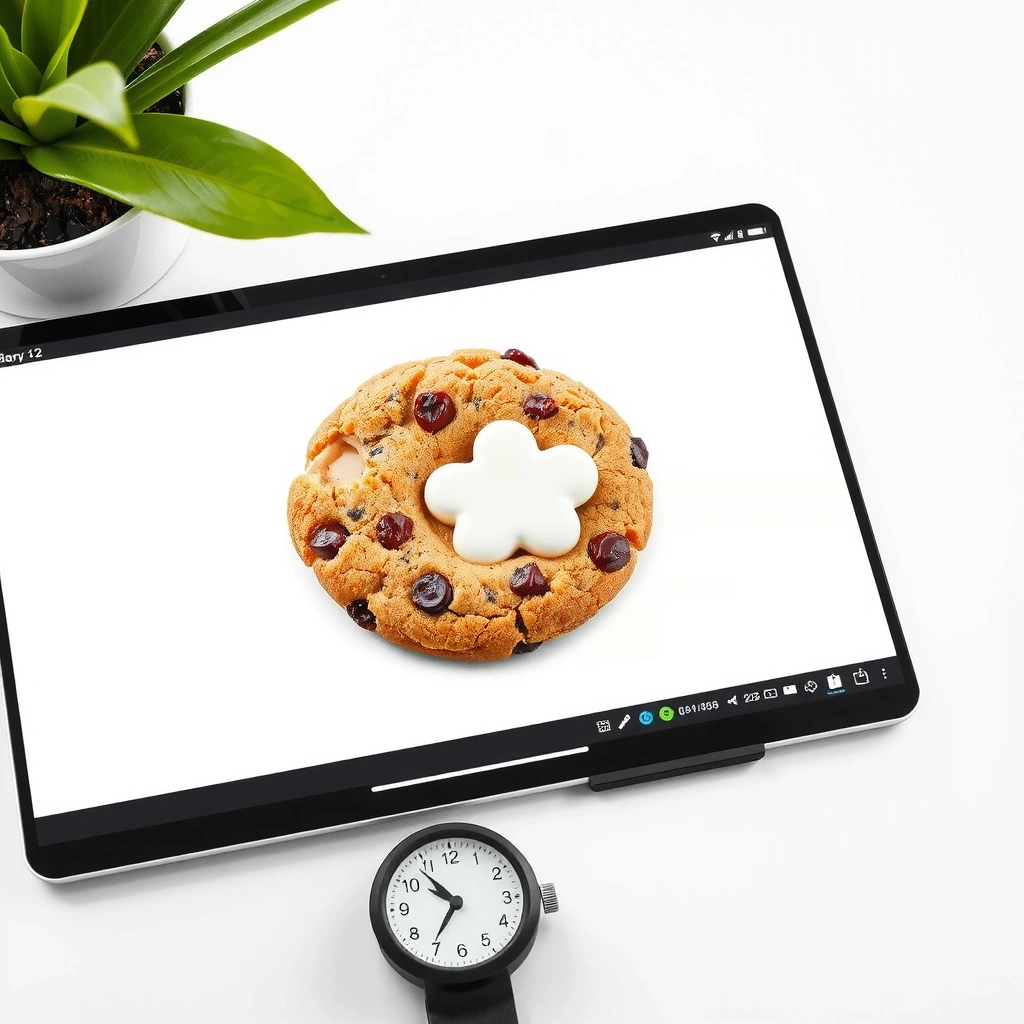 Nutzer verwalte Cookie-Einstellungen auf Tablet